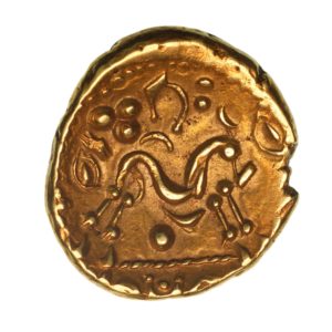 Gallo Belgic Ambiani 1st Century BC Gold Stater Uniface Type