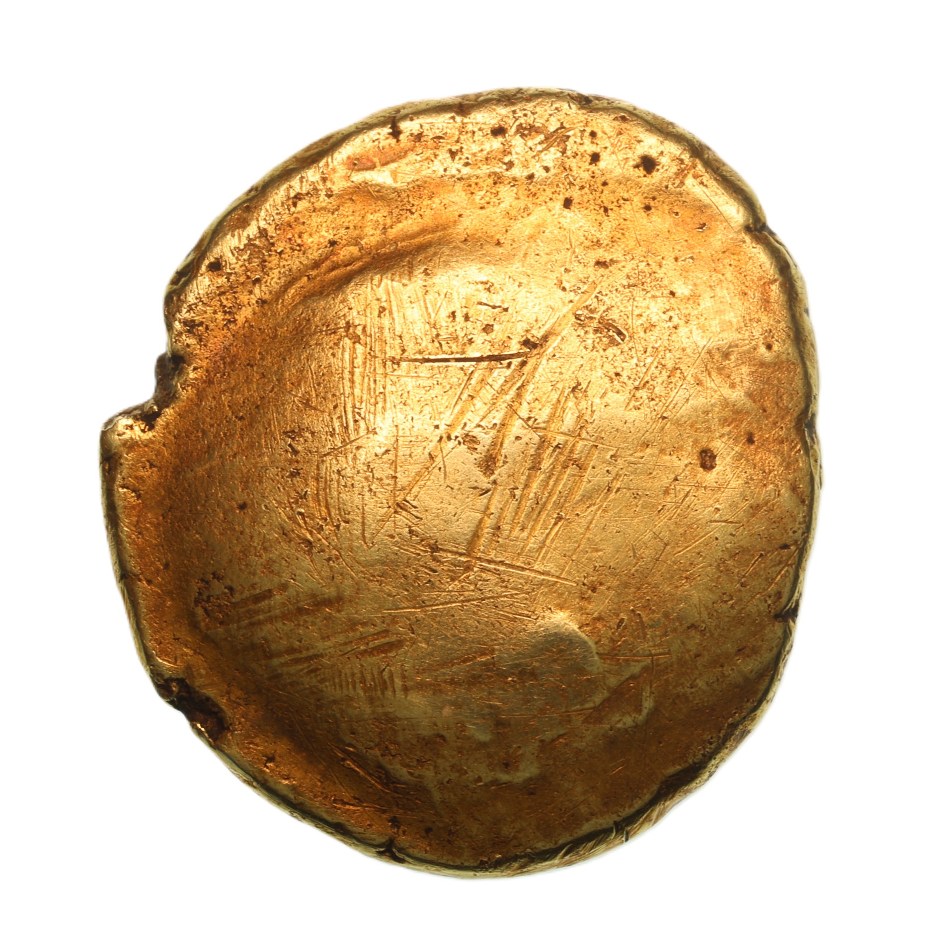 Gallo Belgic Ambiani 1st Century BC Gold Stater Uniface Type - Image 2