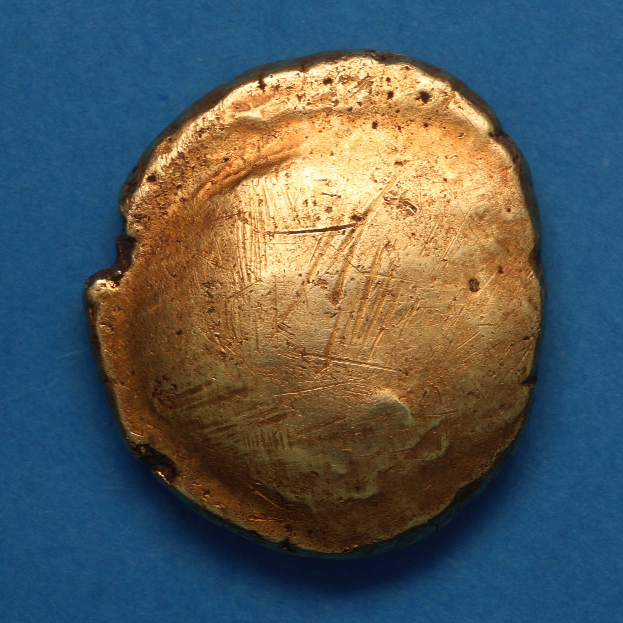 Gallo Belgic Ambiani 1st Century BC Gold Stater Uniface Type - Image 4