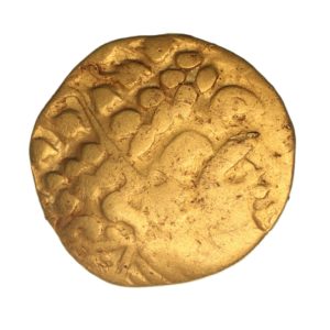 Gallo Belgic Ambiani 2nd Century BC Broad Flan Gold Quarter Stater Right Type Rare*