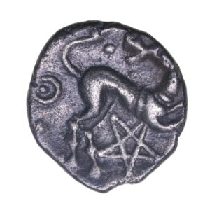 Cantiaci 1st Century BC Pentagram Wreaths Silver Unit *Excessively rare*