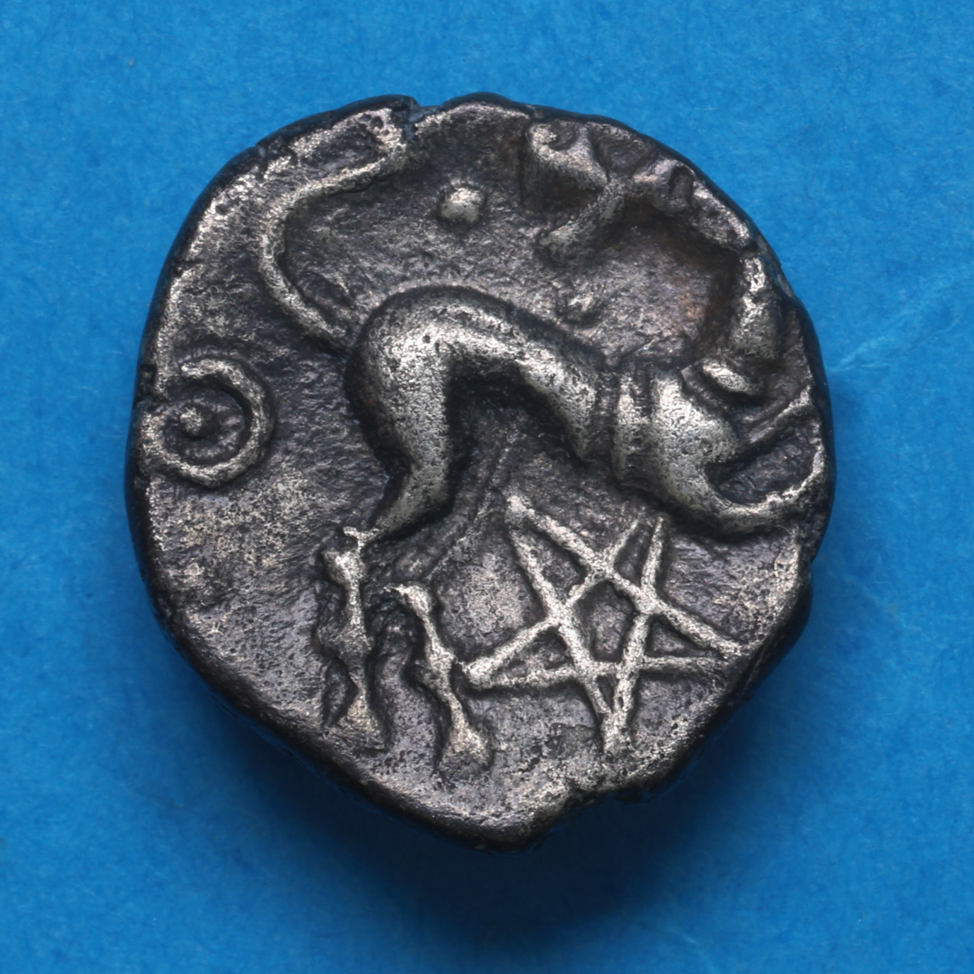 Cantiaci 1st Century BC Pentagram Wreaths Silver Unit *Excessively rare* - Image 3