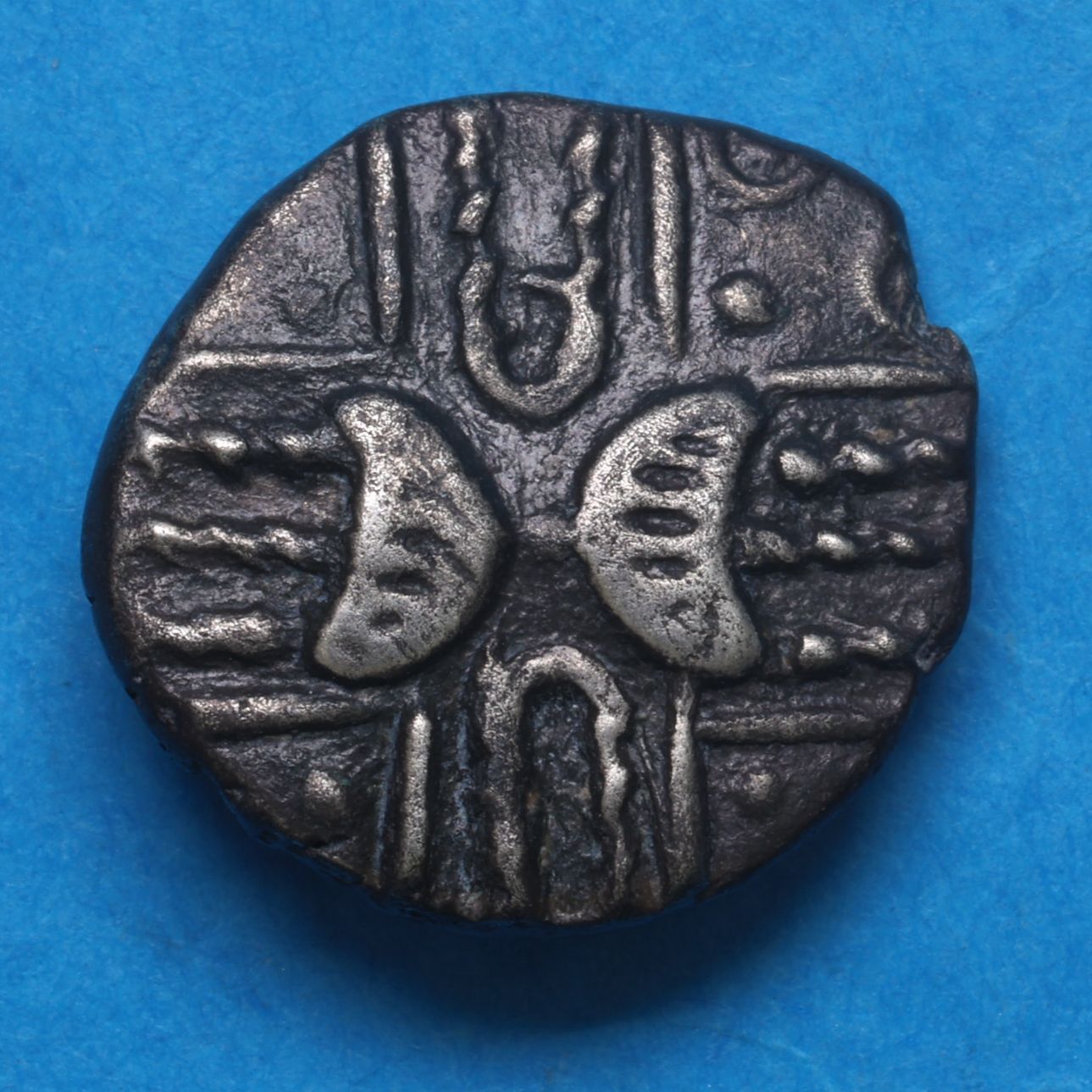 Cantiaci 1st Century BC Pentagram Wreaths Silver Unit *Excessively rare* - Image 4