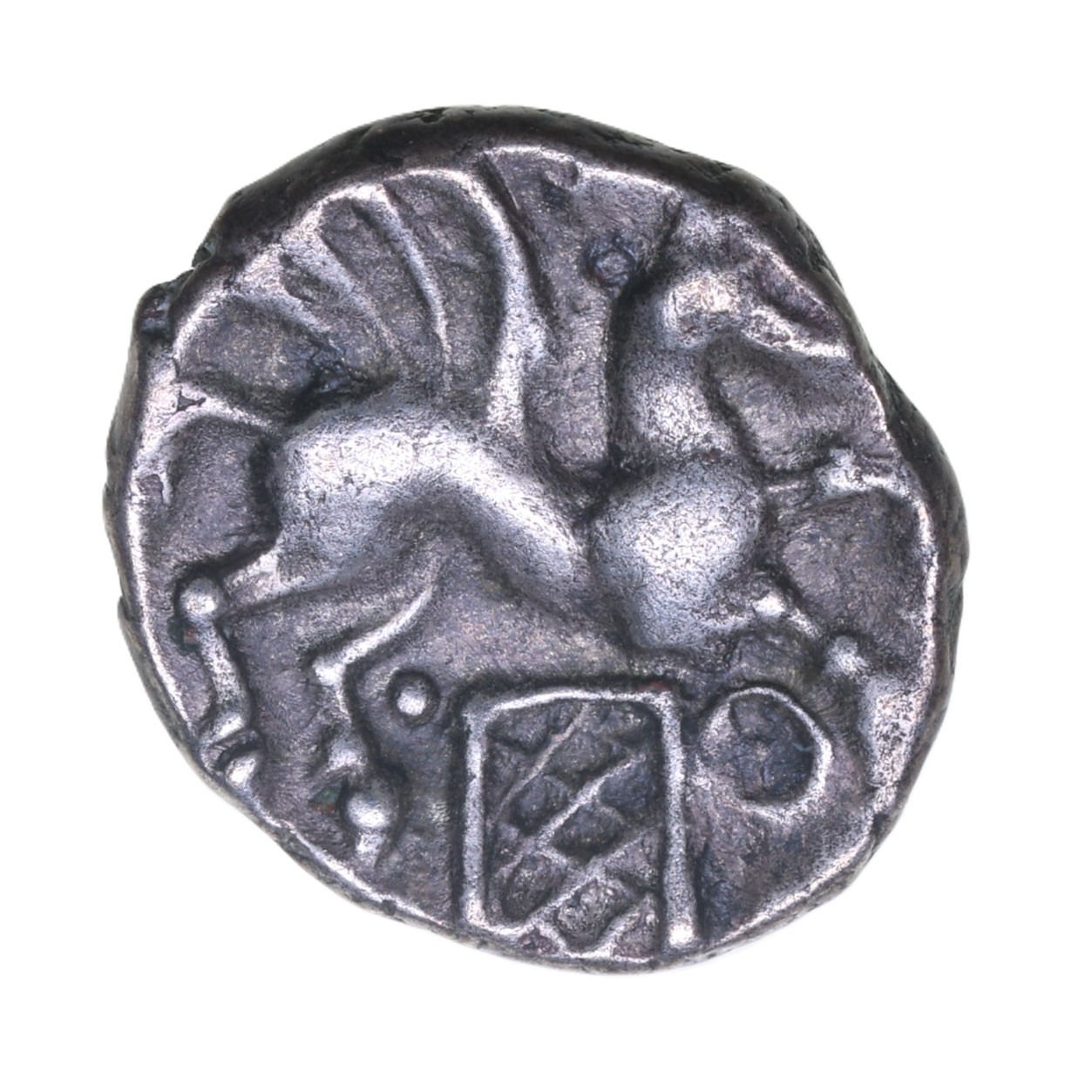 Cantiaci Dubnovellaunos c. 25 BC-AD 5 Rochester Pegasus Silver Unit *Extremely Rare* - Image 2