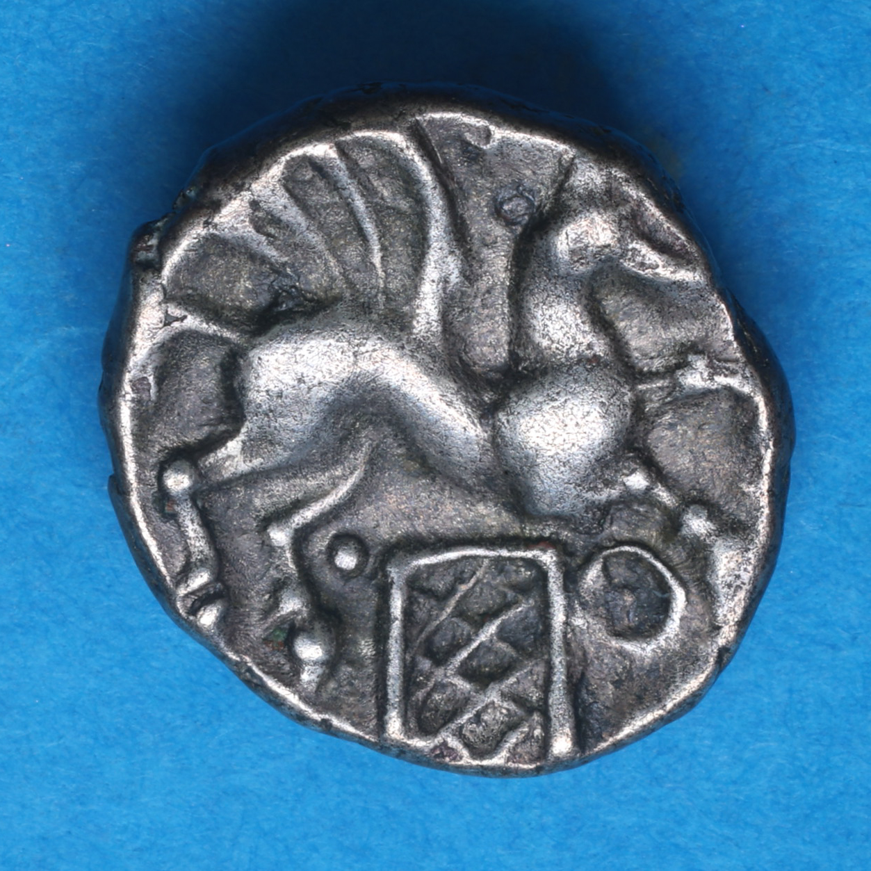 Cantiaci Dubnovellaunos c. 25 BC-AD 5 Rochester Pegasus Silver Unit *Extremely Rare* - Image 4