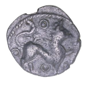 Cantiaci Dubnovellaunos c. 25 BC-AD 5 Winged Beast Silver Unit *Very Rare*