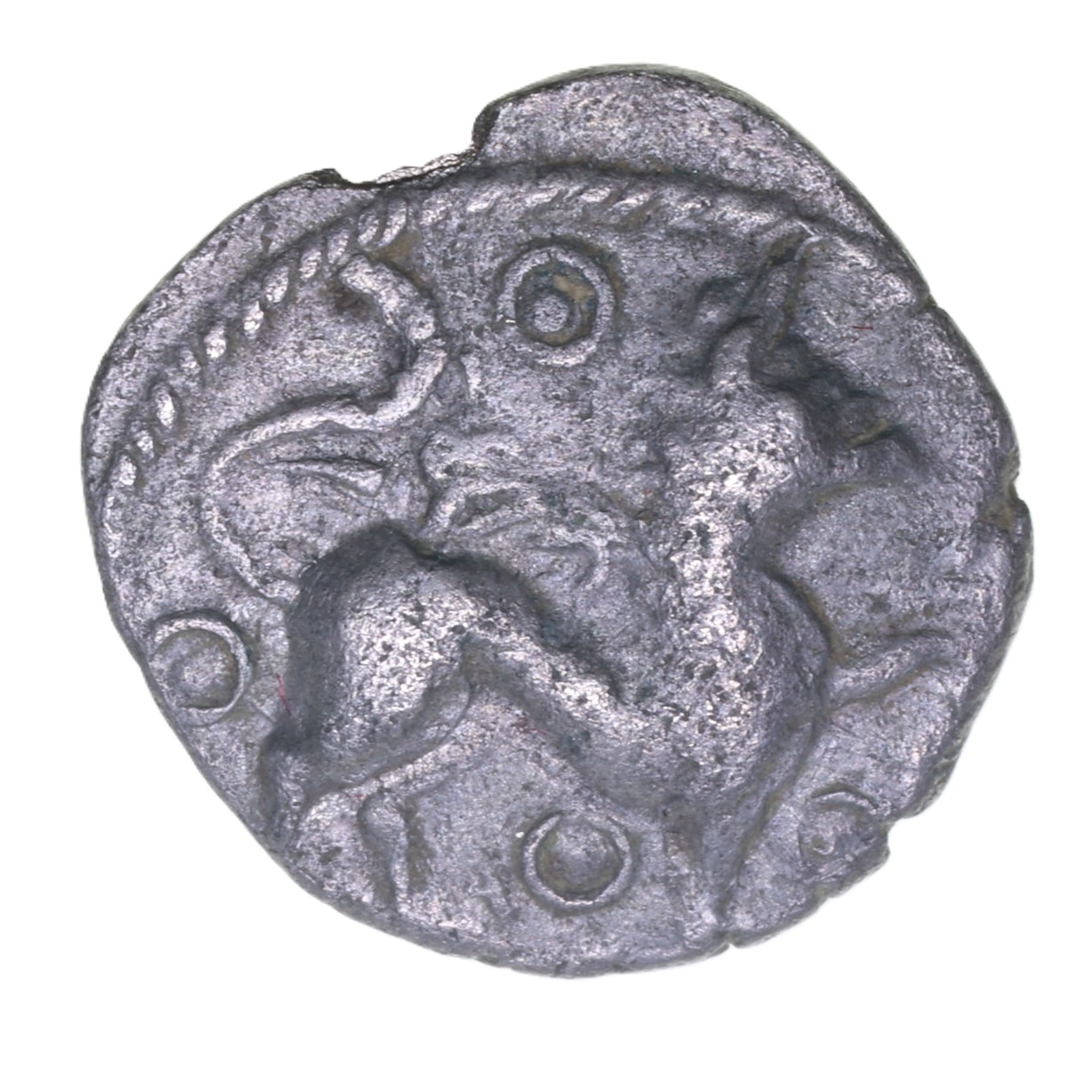 Cantiaci Dubnovellaunos c. 25 BC-AD 5 Winged Beast Silver Unit *Very Rare*