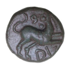 Cantiaci Dubnovellaunos c. 25 BC-AD 5 Lion Box Bronze Unit *Rare*