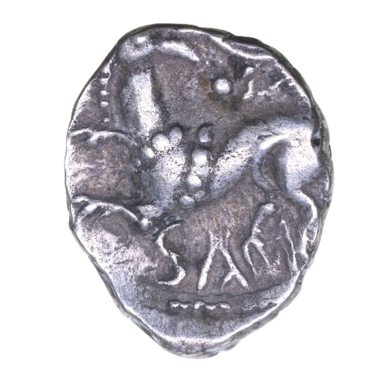 Cantiaci Sam c. AD 1-10 Sam Griffin Silver Unit *Very Rare* - Image 2