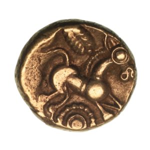 Regini 1st Century BC Compton Corn Ear Gold Quarter Stater *Excessively Rare*