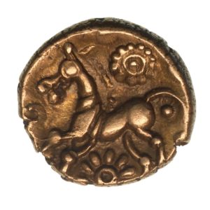 Regini 1st Century BC Wonersh Gold Quarter Stater *Excessively Rare*
