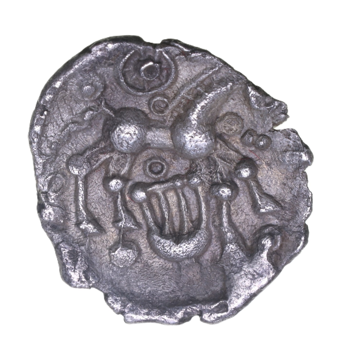 Regini 1st Century BC Chichester Lyre Silver Unit *Extremely Rare* - Image 2