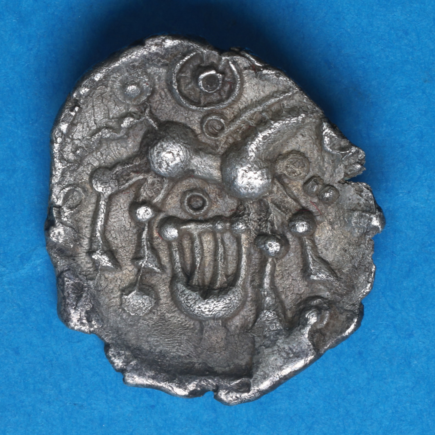 Regini 1st Century BC Chichester Lyre Silver Unit *Extremely Rare* - Image 4