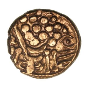 Belgae 1st Century BC Chute/Cheriton Transitional Gold Stater *Scarce*