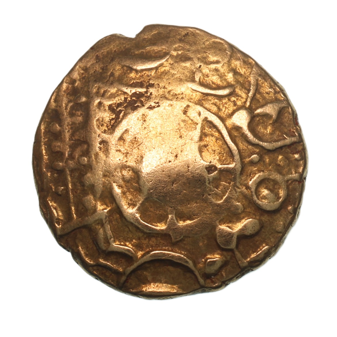 Belgae 1st Century BC Tadley Wheel Gold Quarter Stater *Excessively Rare* - Image 2