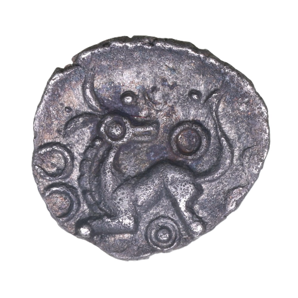 Belgae 1st Century BC Four Petal Flower Silver Minim*Excessively Rare*