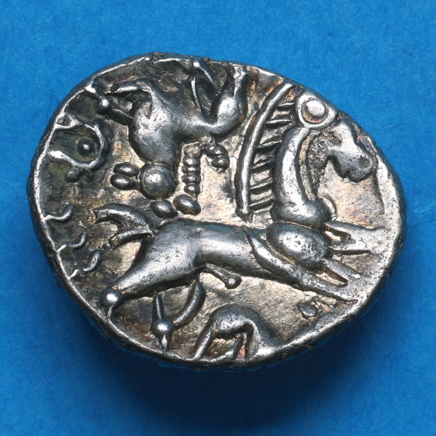 Berkshire c. 55-40 BC Abingdon Head Silver Unit *Excessively Rare* - Image 4