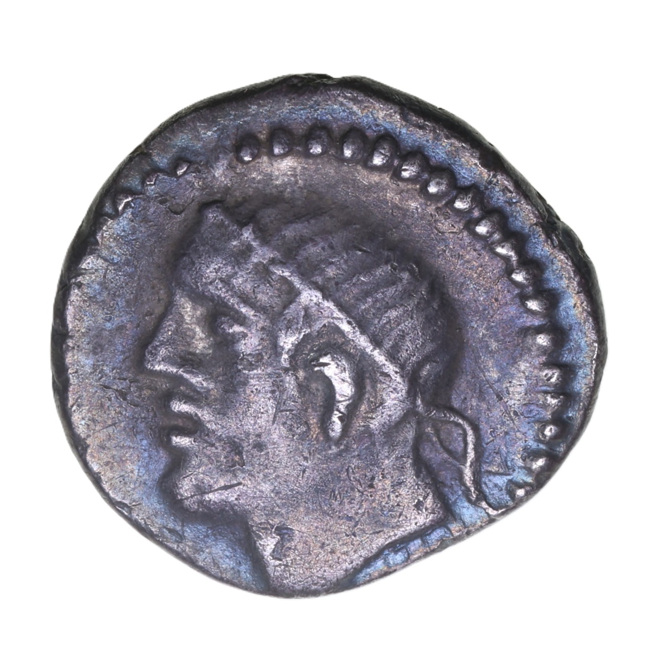 Regini & Atrebates Tincomarus c. 25 BC-AD 10 Tincomarus Boar Star Silver Unit *Excessively Rare* - Image 2