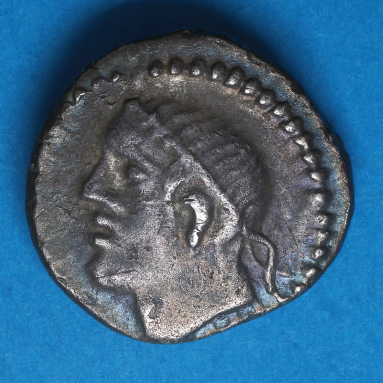 Regini & Atrebates Tincomarus c. 25 BC-AD 10 Tincomarus Boar Star Silver Unit *Excessively Rare* - Image 4