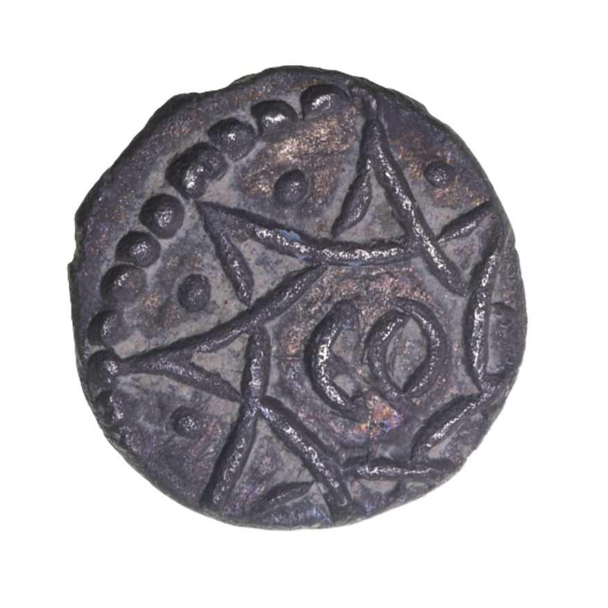 Regini & Atrebates Tincomarus c. 25 BC-AD 10 Tincomarus Interlocking Squares CO Silver Minim *Excessively Rare* - Image 2