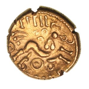 Regini & Atrebates Eppillus c. 25 BC-AD 1 Eppillus Three Rings Gold Stater *Very Rare*