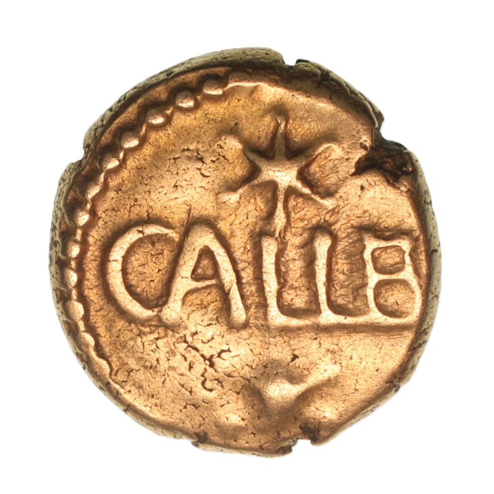 Regini & Atrebates Eppillus c. 25 BC-AD 1 Eppillus Calleva Daisy Gold Quarter Stater *Rare* - Image 2