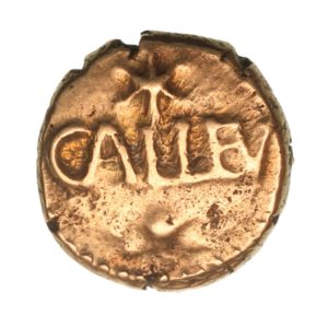 Regini & Atrebates Eppillus c. 25 BC-AD 1 Eppillus Calleva Ring Gold Quarter Stater *Extremely Rare*