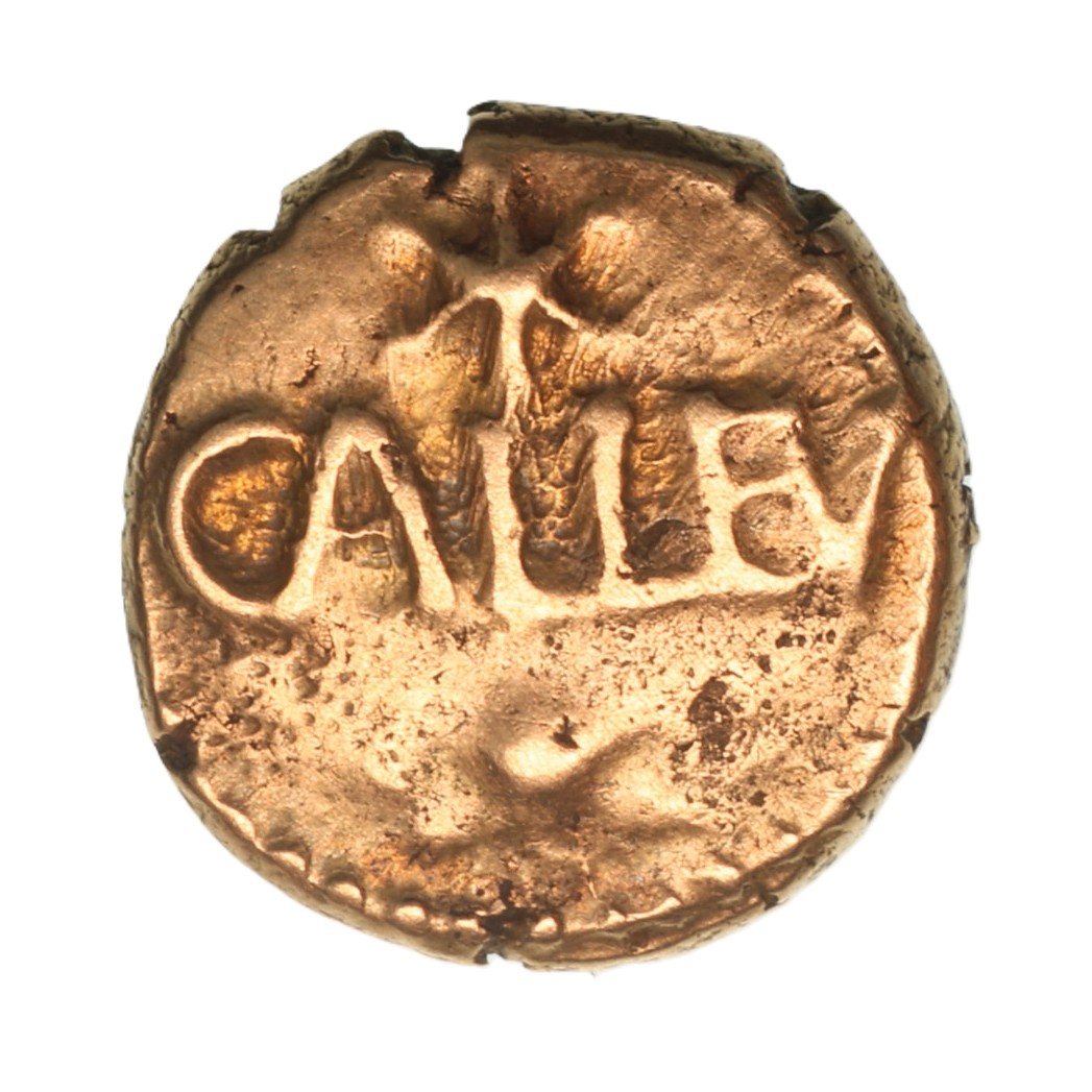 Regini & Atrebates Eppillus c. 25 BC-AD 1 Eppillus Calleva Ring Gold Quarter Stater *Extremely Rare*