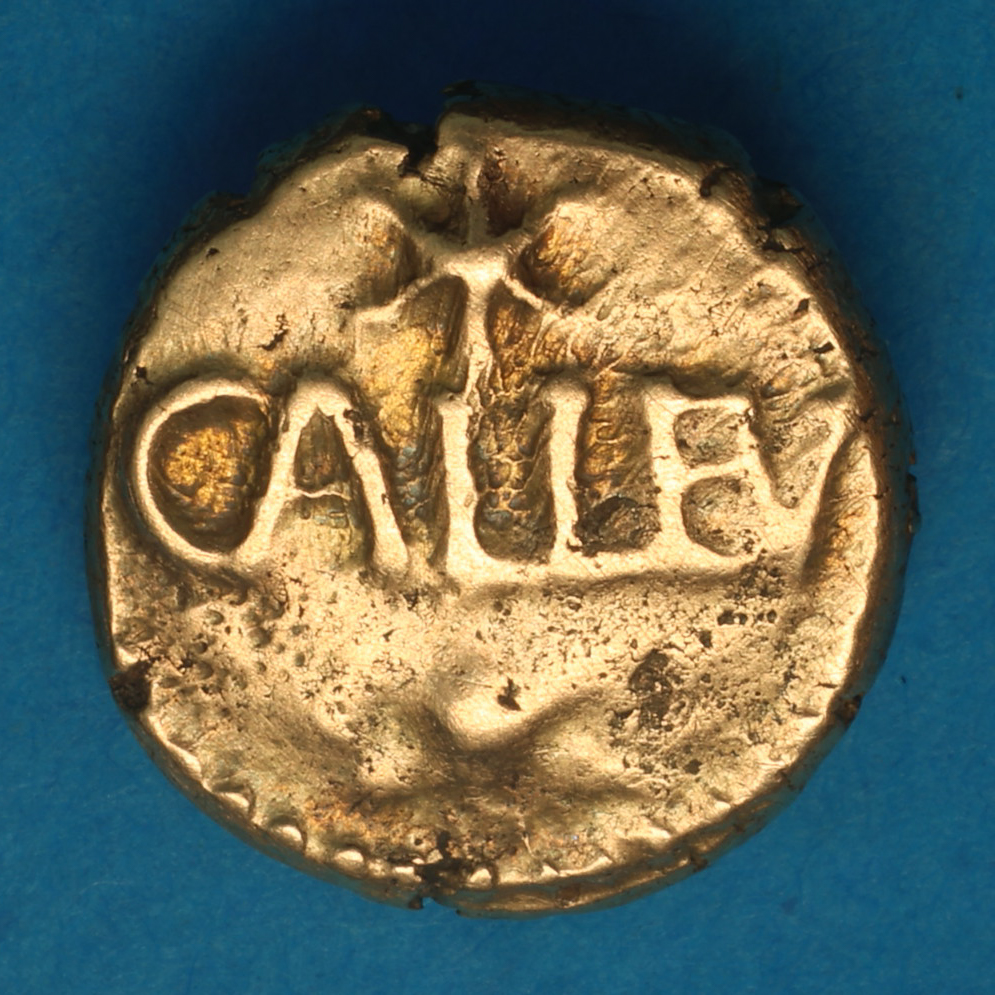 Regini & Atrebates Eppillus c. 25 BC-AD 1 Eppillus Calleva Ring Gold Quarter Stater *Extremely Rare* - Image 3
