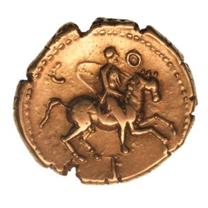 Regini & Atrebates Verica c. AD 10-40 Verica Vine Leaf Viri Gold Stater *Scarce*