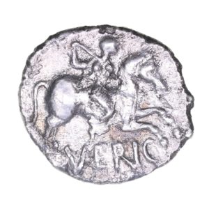 Regini & Atrebates Verica c. AD 10-40 Verica Galley Silver Unit *Excessively Rare*