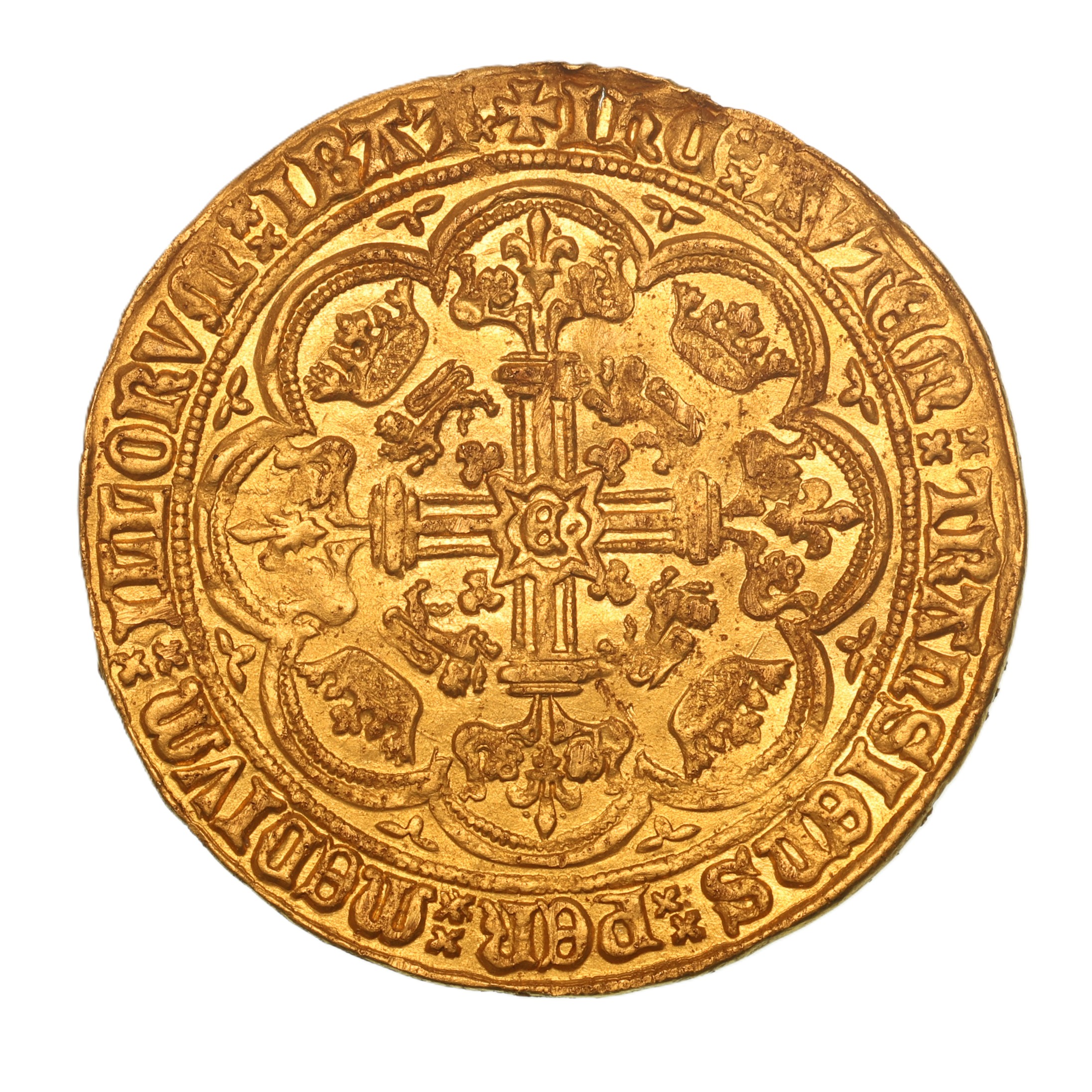 Edward III AD 1327-1377 Gold Noble Post Treaty Calais - Image 2