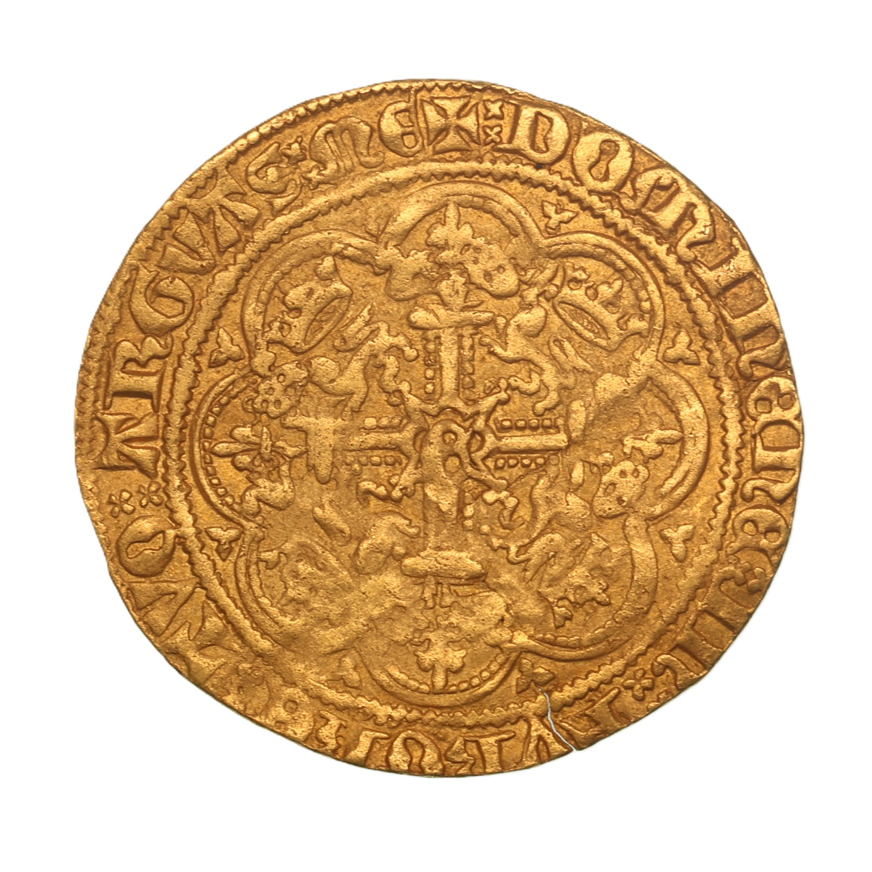 Edward III AD 1327-1377 Gold Half Noble Pre Treaty London - Image 2