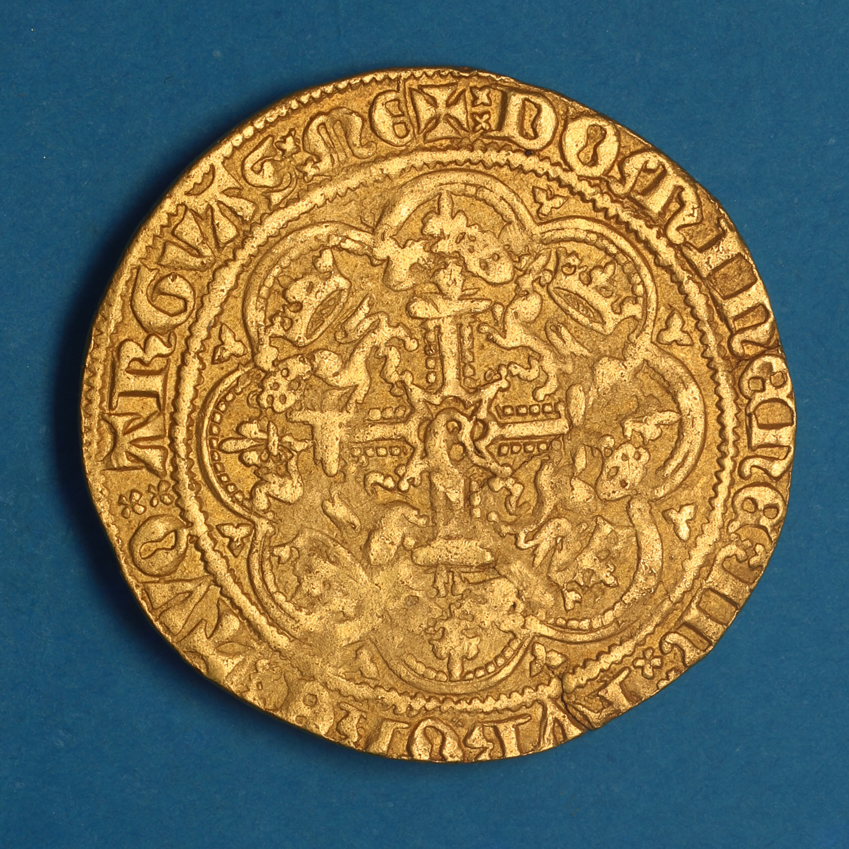 Edward III AD 1327-1377 Gold Half Noble Pre Treaty London - Image 4