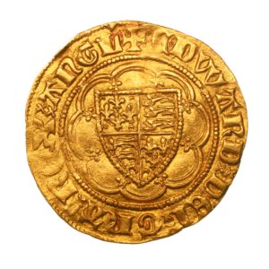 Edward III AD 1327-1377 Gold Quarter Noble Pre Treaty London