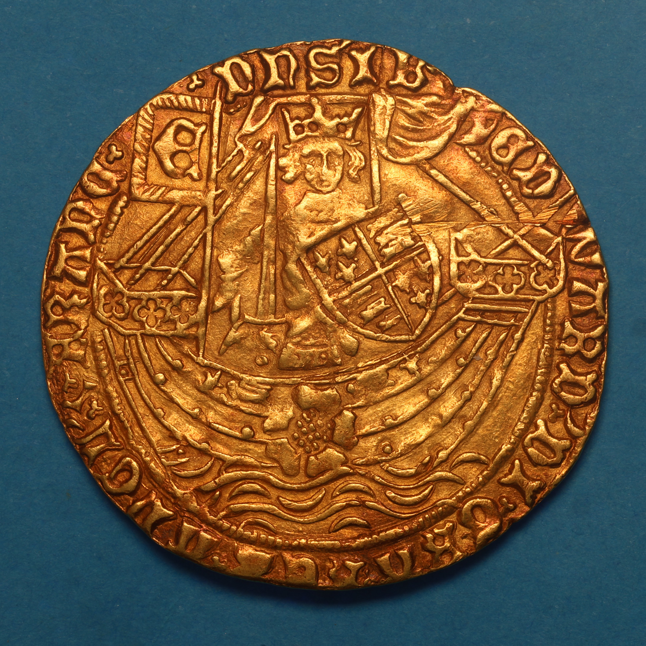 Edward IV AD 1461-1483 Gold Ryal / Rose Noble 1st Reign London - Image 3
