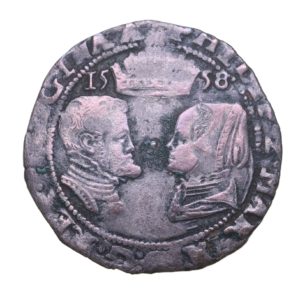 Ireland Philip & Mary AD 1554-1558 Silver Groat *Fantastic portraits*