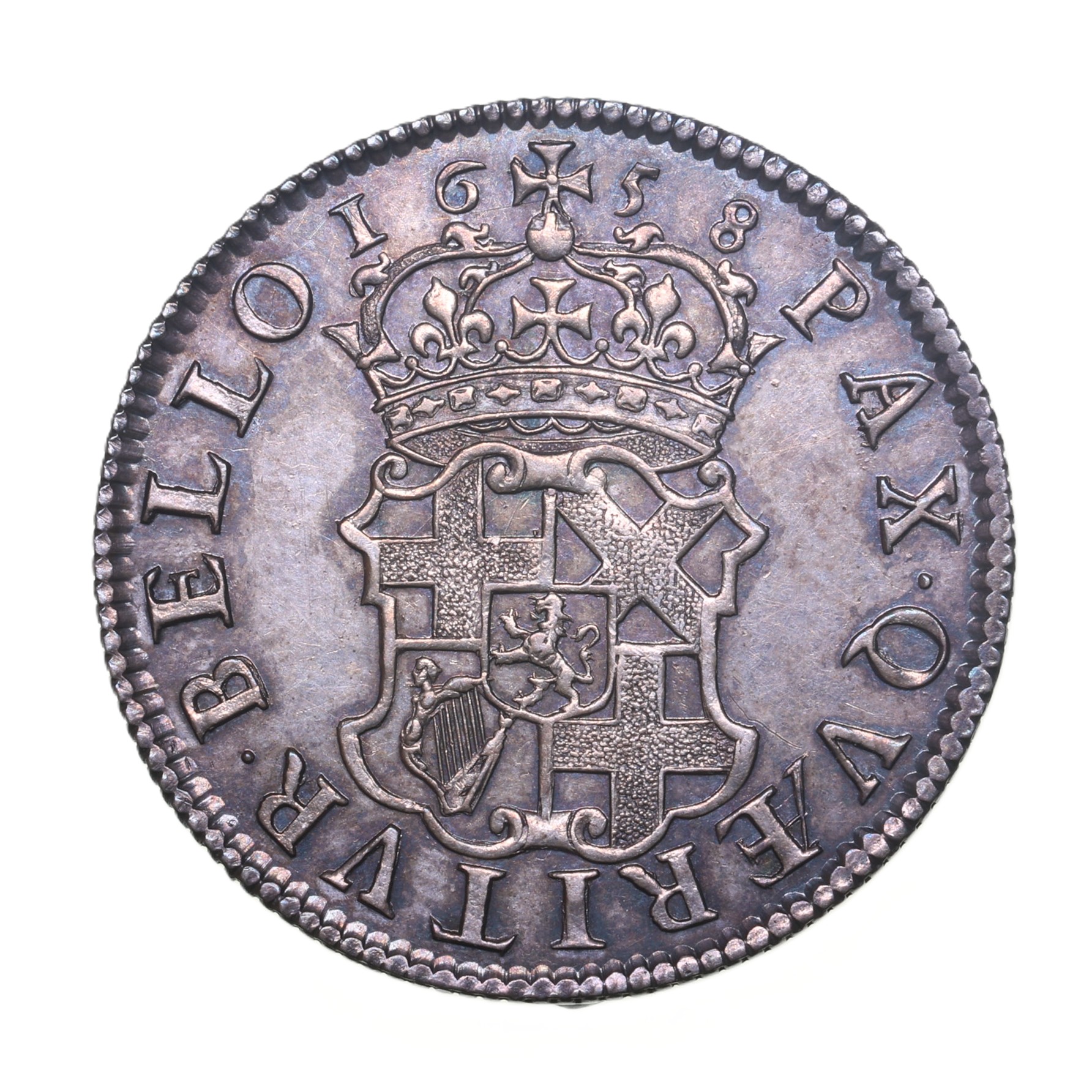 Oliver Cromwell AD 1653-1658 Silver Shilling AD 1658 *High grade* - Image 2