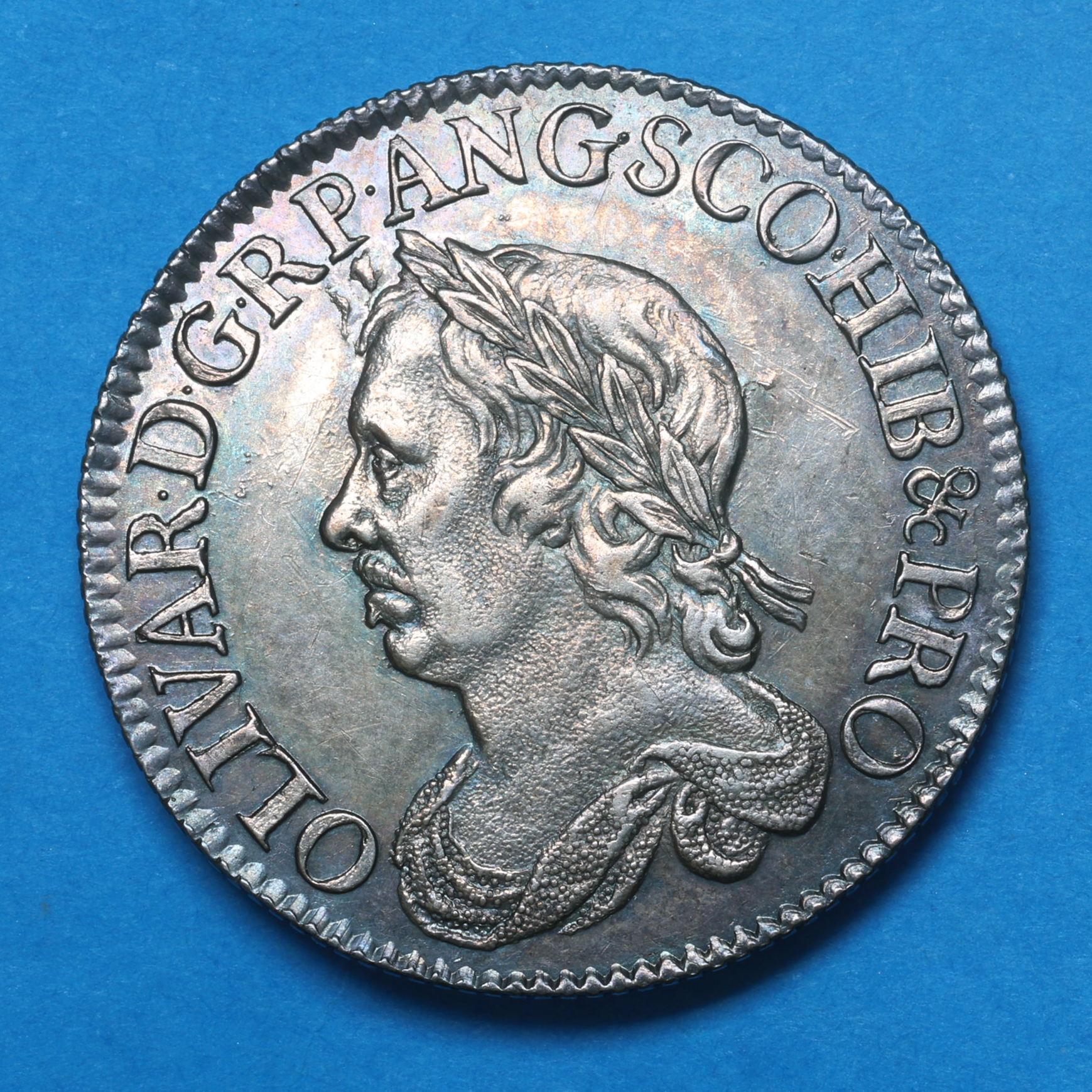 Oliver Cromwell AD 1653-1658 Silver Shilling AD 1658 *High grade* - Image 3