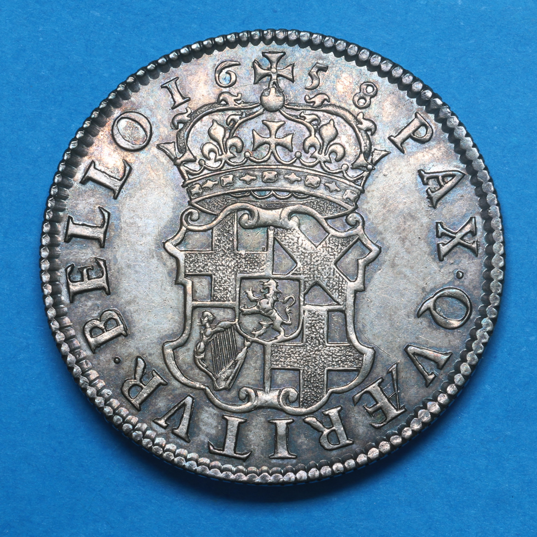 Oliver Cromwell AD 1653-1658 Silver Shilling AD 1658 *High grade* - Image 4