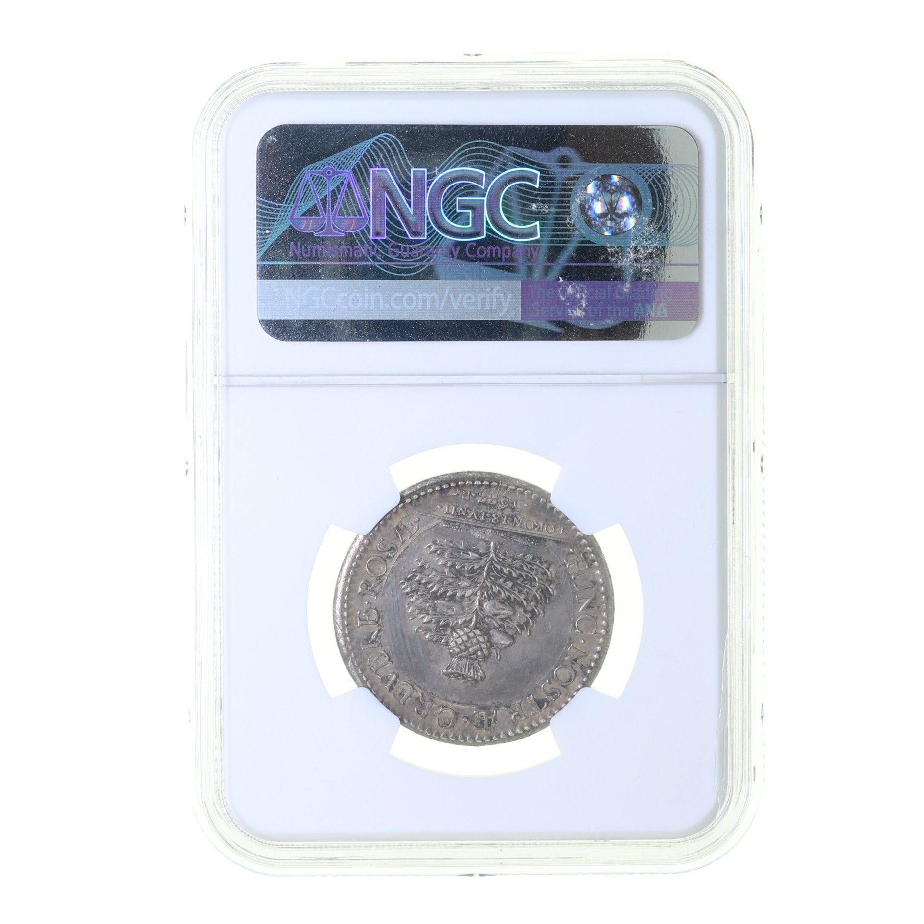 Scotland Charles I AD 1625-1649 Silver Coronation Medal by Nicholas Briot AD 1633 * Graded AU58* - Image 4