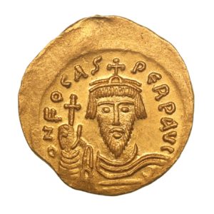 BYZANTINE Phocas AD 602-610 Gold Solidus Constantinople