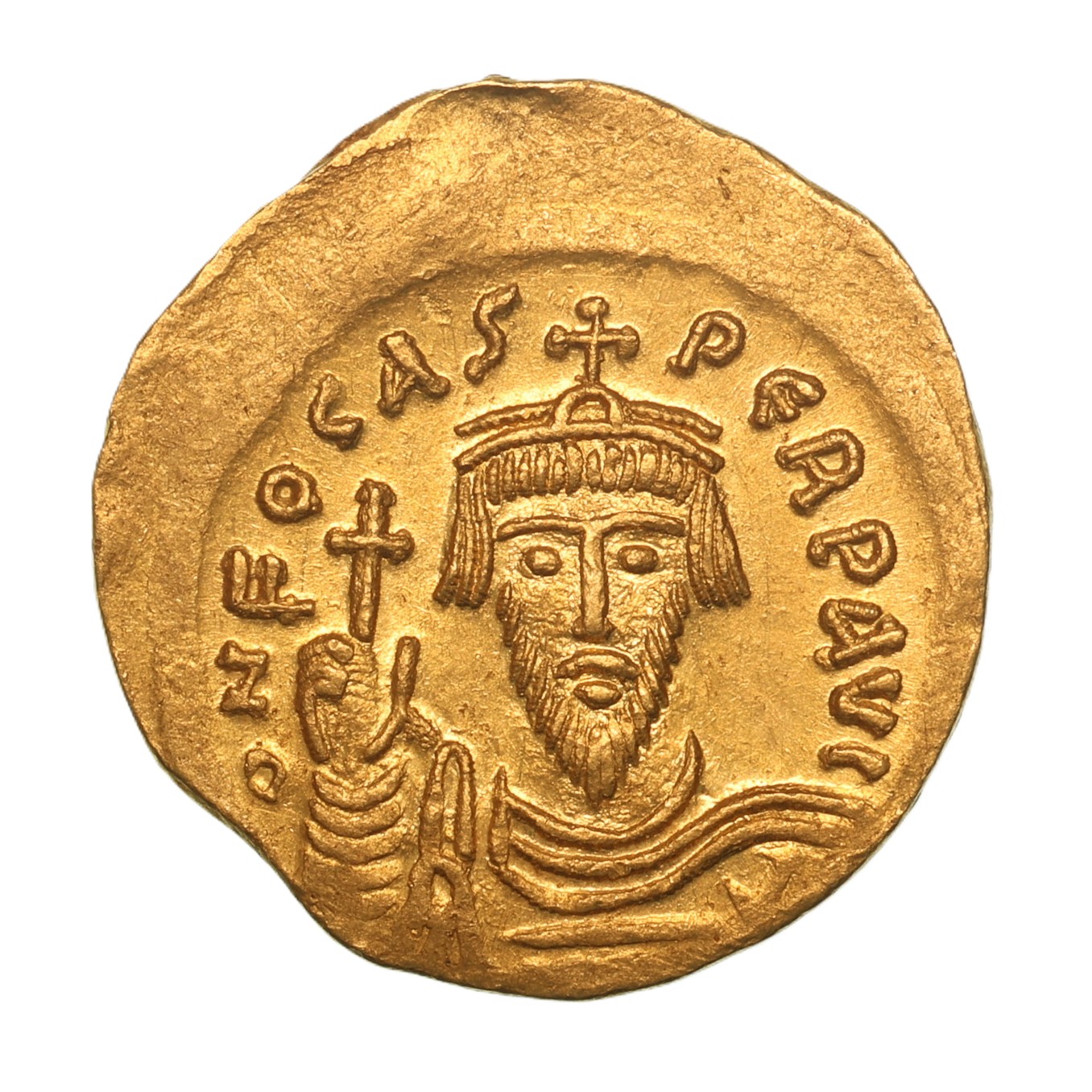 BYZANTINE Phocas AD 602-610 Gold Solidus Constantinople