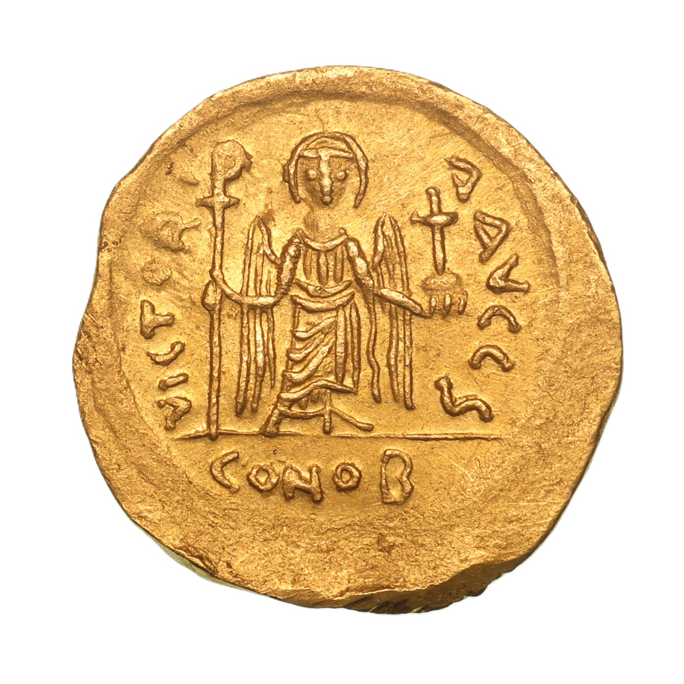 BYZANTINE Phocas AD 602-610 Gold Solidus Constantinople - Image 2