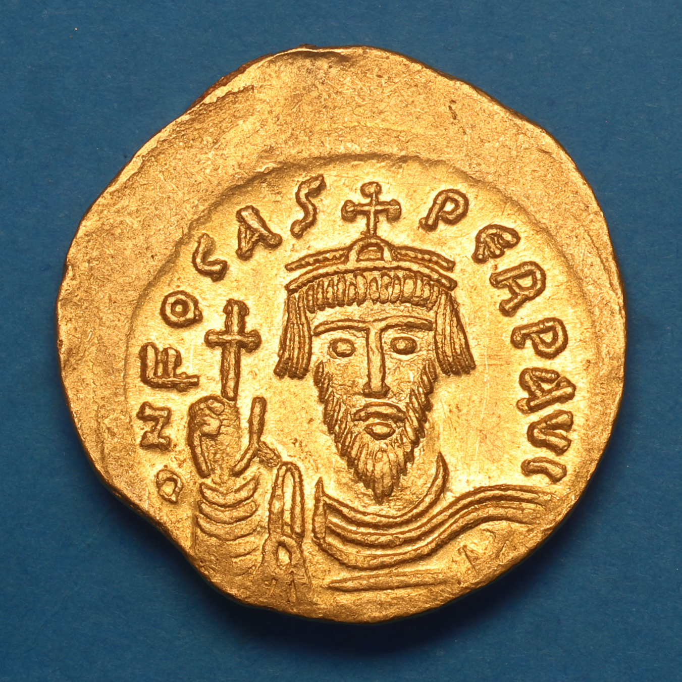 BYZANTINE Phocas AD 602-610 Gold Solidus Constantinople - Image 3