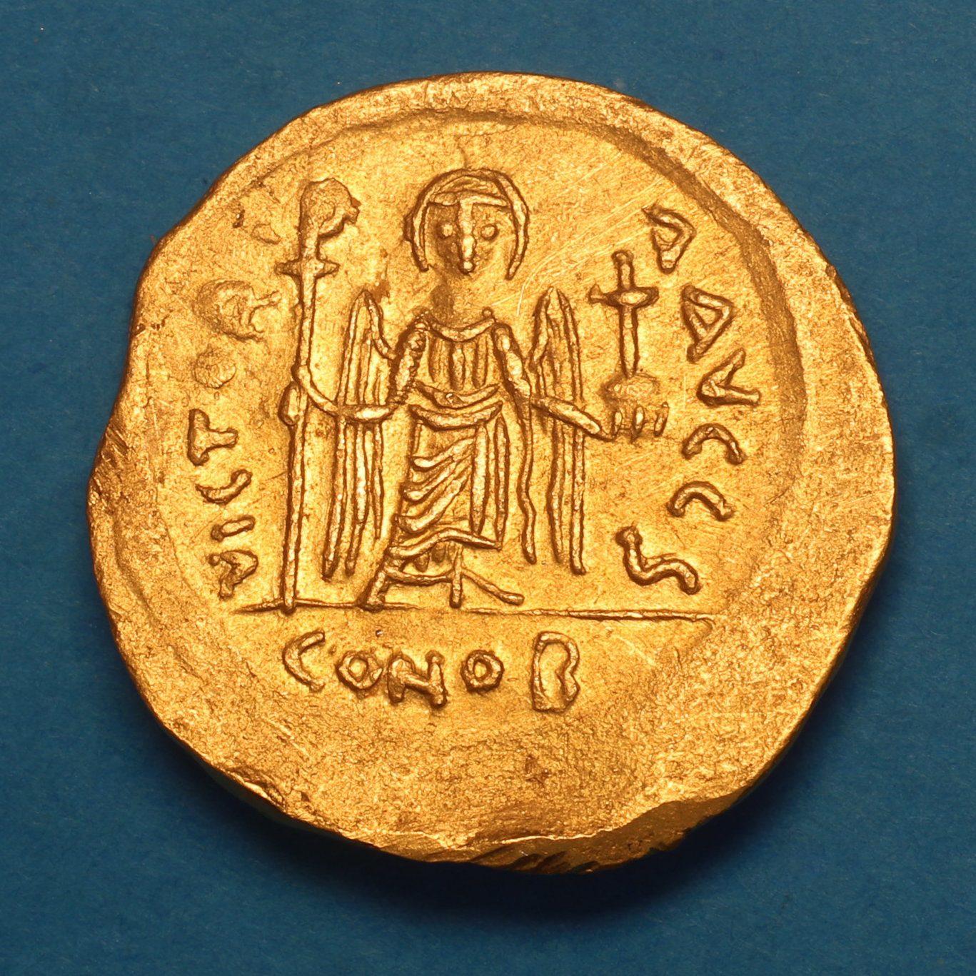 BYZANTINE Phocas AD 602-610 Gold Solidus Constantinople - Image 4
