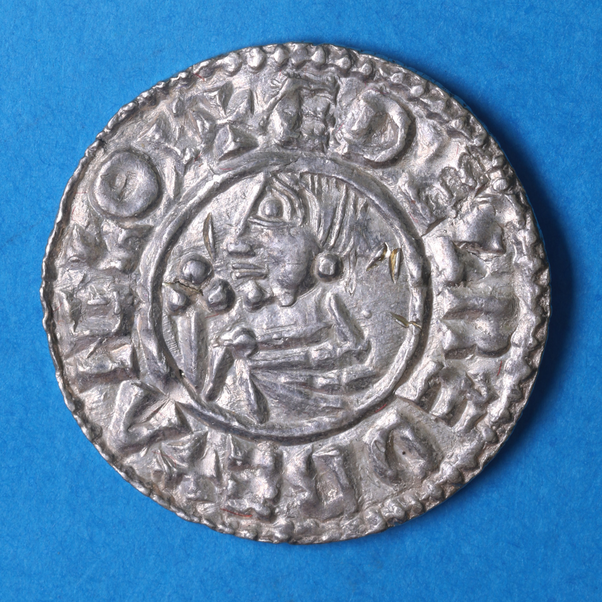 Aethelred II AD 978-1016 Silver Penny Crux Type Maldon - Image 3