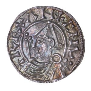 Cnut AD 1016-1035 Silver Penny Pointed Helmet Type London