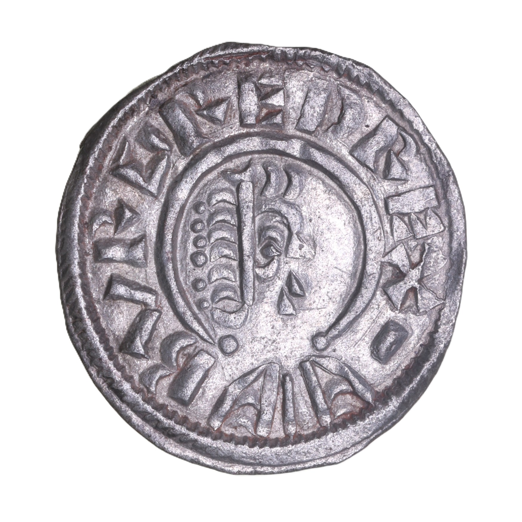 Kings of Mercia Burgred AD 852-874 Silver Penny Lunettes type