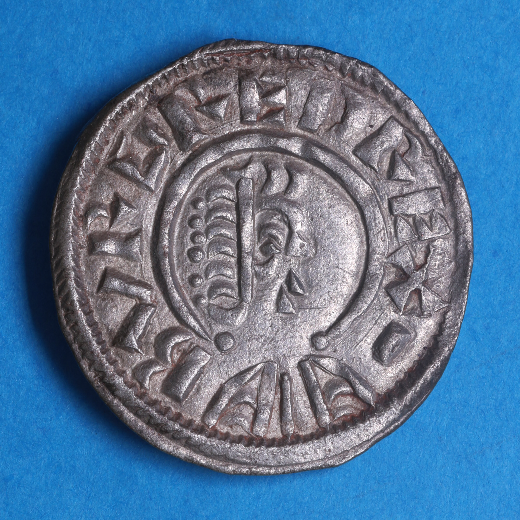 Kings of Mercia Burgred AD 852-874 Silver Penny Lunettes type - Image 3